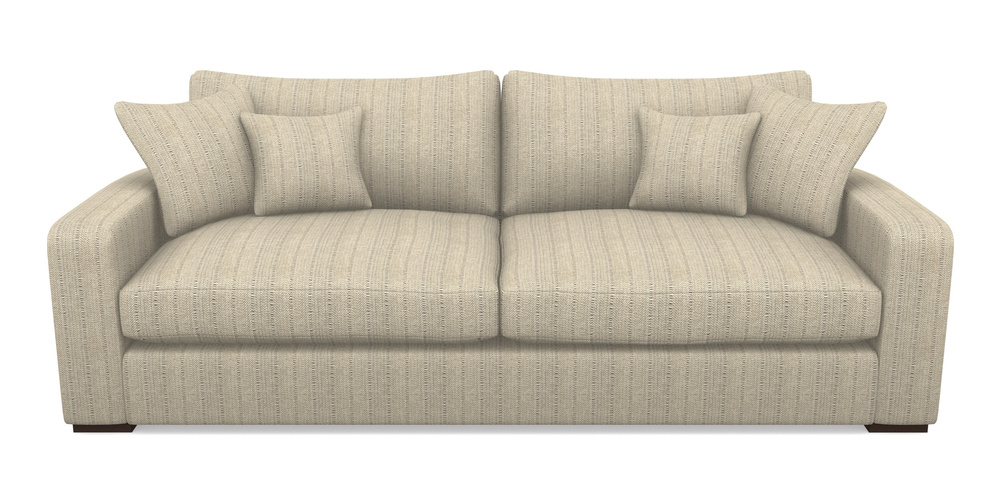 Product photograph of Stockbridge 4 Seater Sofa In Cloth 20 - Design 1 - Natural Herringbone from Sofas and Stuff Limited