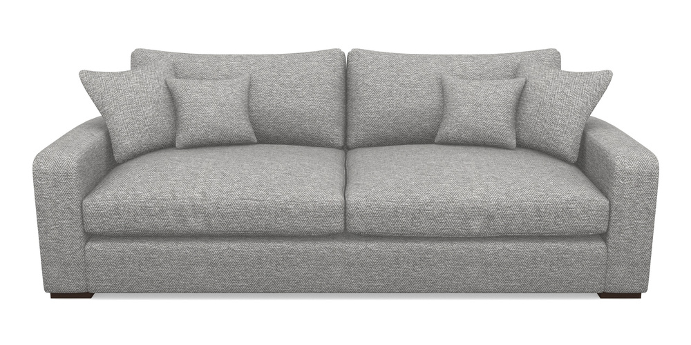 Product photograph of Stockbridge 4 Seater Sofa In Dundee Herringbone - Marble from Sofas and Stuff Limited