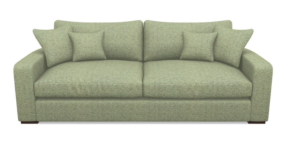 Product photograph of Stockbridge 4 Seater Sofa In Dundee Herringbone - Sage from Sofas and Stuff Limited