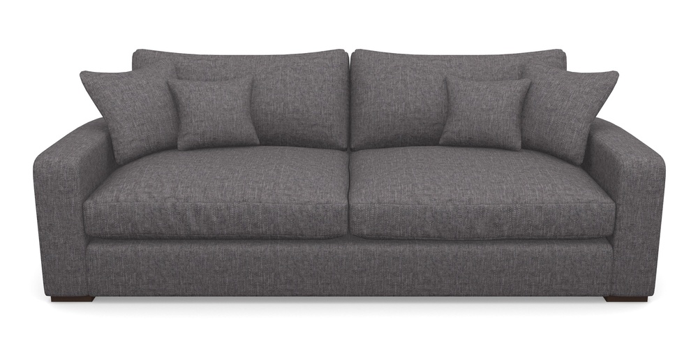 Product photograph of Stockbridge 4 Seater Sofa In Easy Clean Plain - Ash from Sofas and Stuff Limited