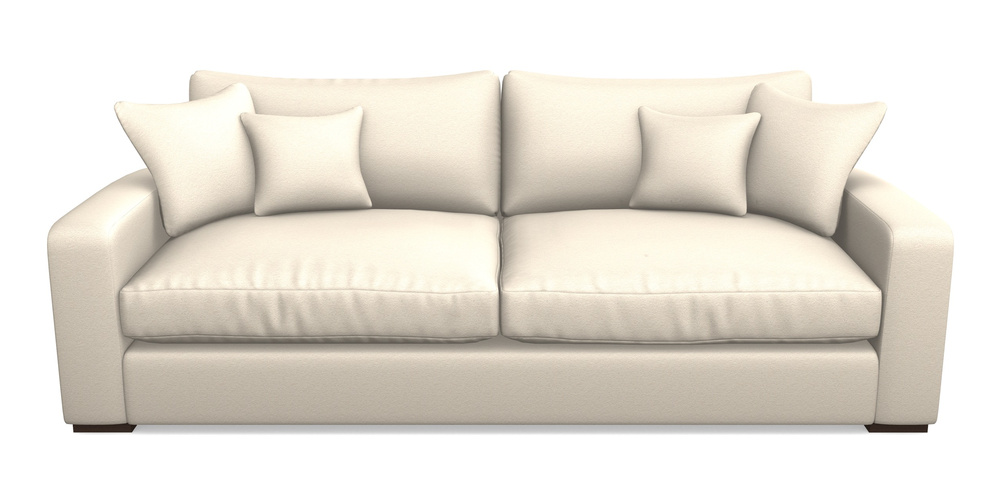 Product photograph of Stockbridge 4 Seater Sofa In Eco Washable Cotton - Eggshell from Sofas and Stuff Limited