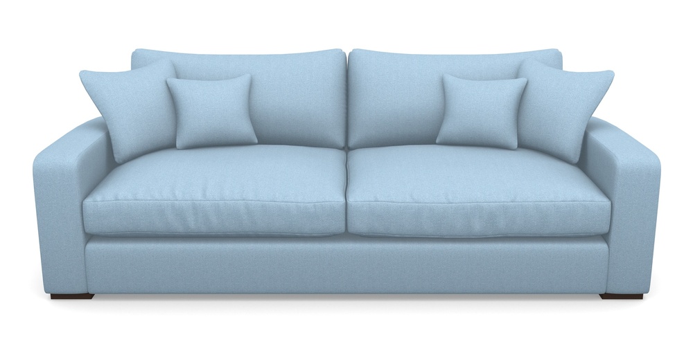 Product photograph of Stockbridge 4 Seater Sofa In Eco Washable Cotton - Sky from Sofas and Stuff Limited