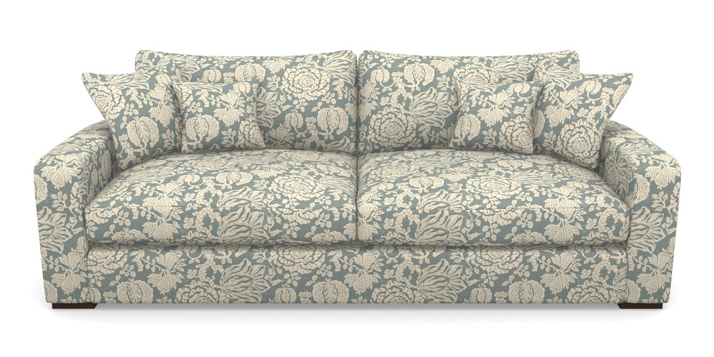 Product photograph of Stockbridge 4 Seater Sofa In V A Brompton Collection - Flowering Kale - Pebble from Sofas and Stuff Limited