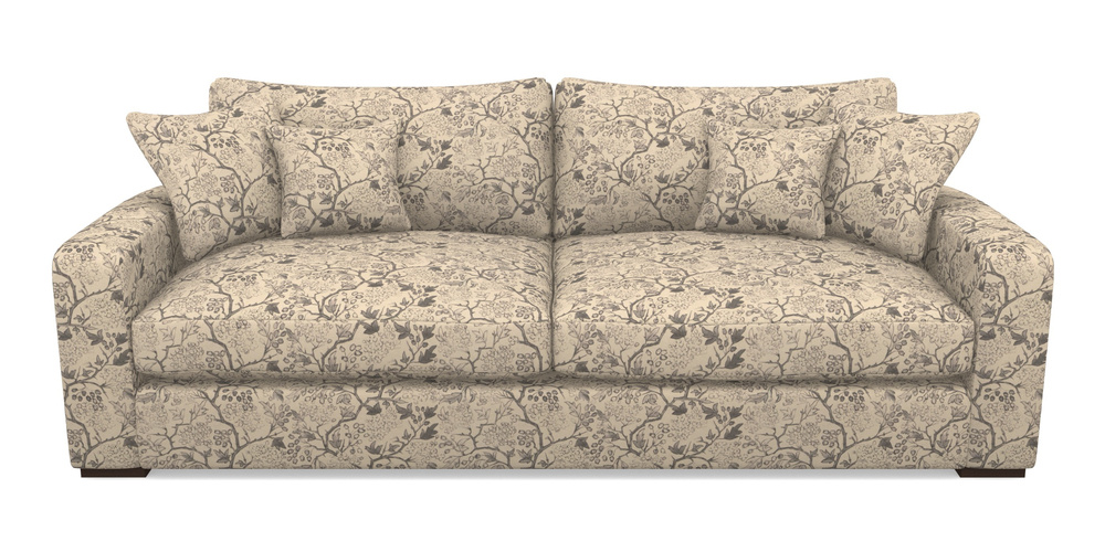 Product photograph of Stockbridge 4 Seater Sofa In Rhs Collection - Gertrude Jekyll Linen Cotton Blend - Grey from Sofas and Stuff Limited