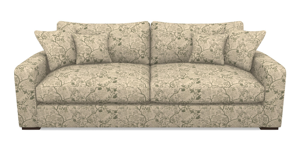 Product photograph of Stockbridge 4 Seater Sofa In Rhs Collection - Gertrude Jekyll Linen Cotton Blend - Green from Sofas and Stuff Limited