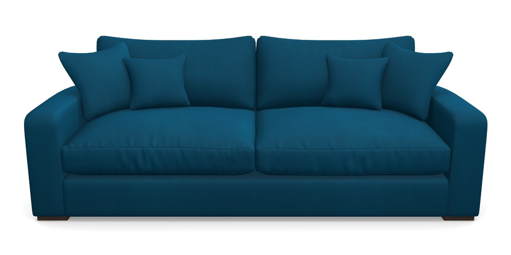 Product photograph of Stockbridge 4 Seater Sofa In House Clever Velvet - Ocean from Sofas and Stuff Limited