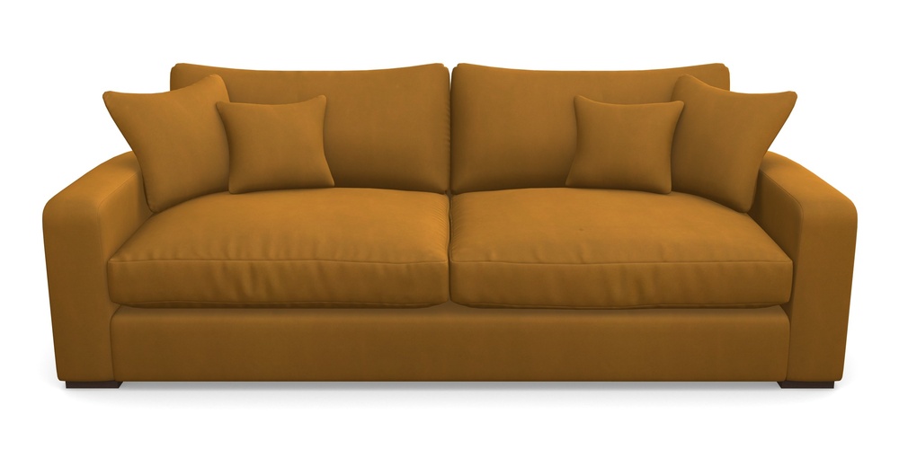 Product photograph of Stockbridge 4 Seater Sofa In House Clever Velvet - Ochre from Sofas and Stuff Limited