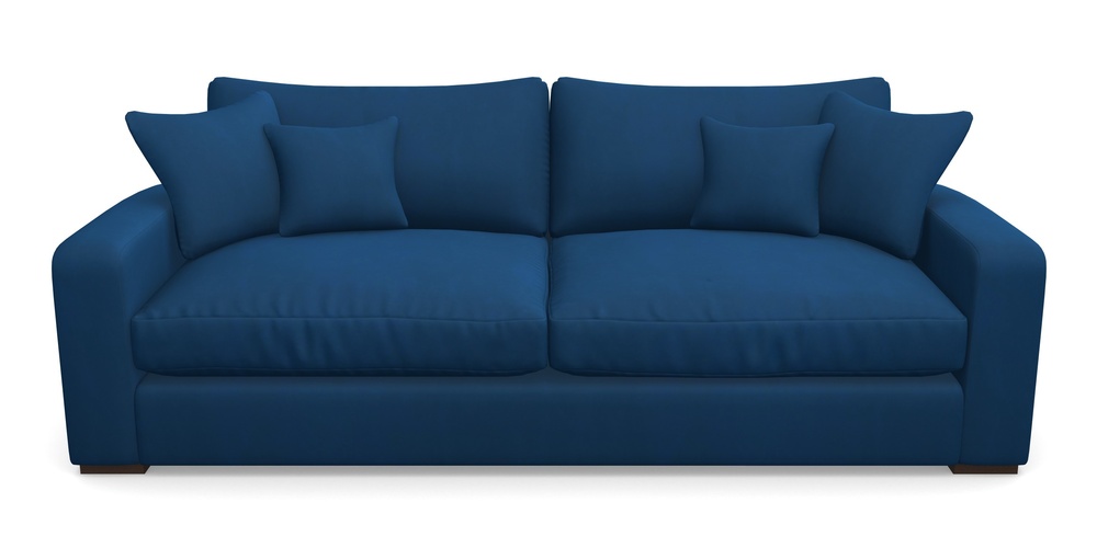 Product photograph of Stockbridge 4 Seater Sofa In House Clever Velvet - Royal from Sofas and Stuff Limited