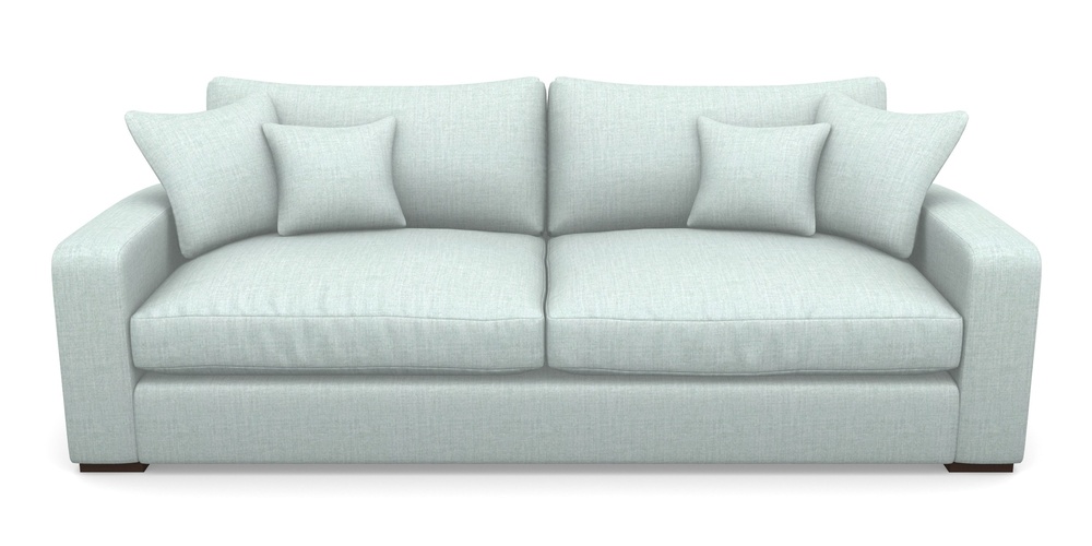Product photograph of Stockbridge 4 Seater Sofa In House Plain - Aqua from Sofas and Stuff Limited
