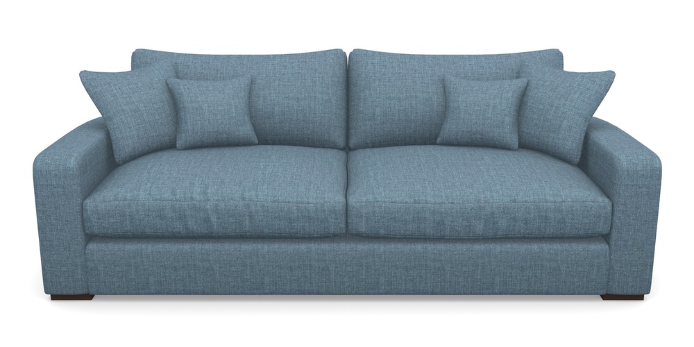 Product photograph of Stockbridge 4 Seater Sofa In House Plain - Cobalt from Sofas and Stuff Limited