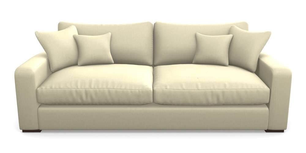 Product photograph of Stockbridge 4 Seater Sofa In House Velvet - Latte from Sofas and Stuff Limited