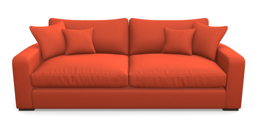 Product photograph of Stockbridge 4 Seater Sofa In House Velvet - Terracotta from Sofas and Stuff Limited