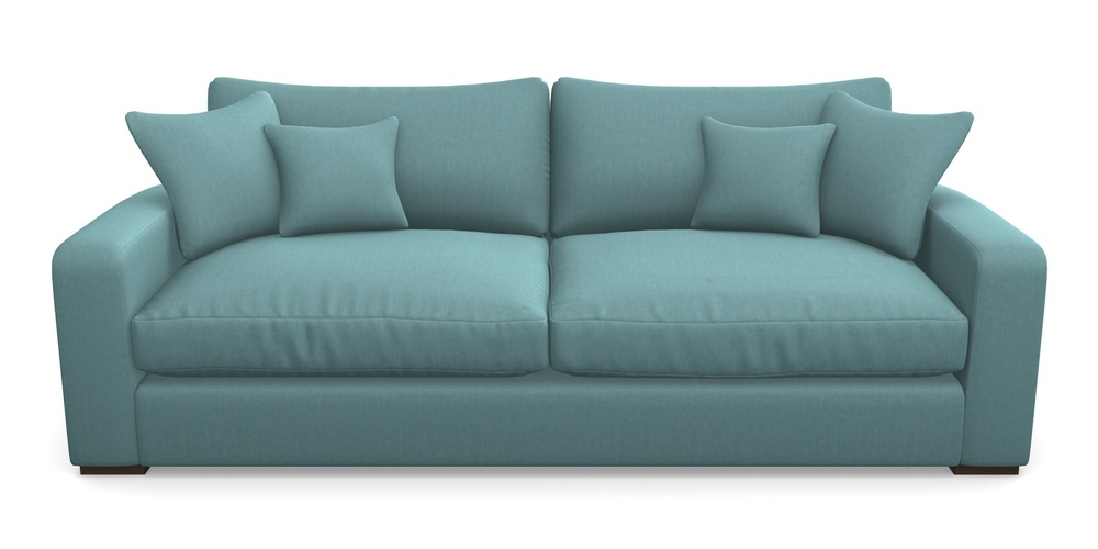 Product photograph of Stockbridge 4 Seater Sofa In House Velvet - Wedgewood from Sofas and Stuff Limited