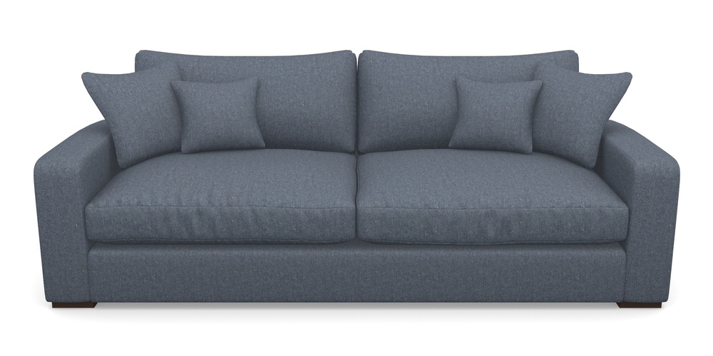Product photograph of Stockbridge 4 Seater Sofa In House Wool - Navy from Sofas and Stuff Limited
