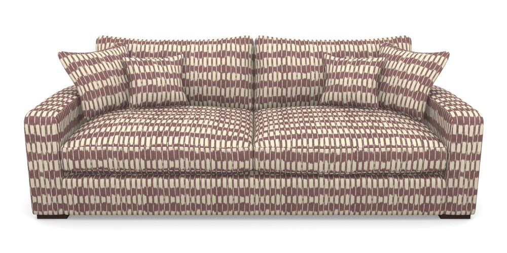 Product photograph of Stockbridge 4 Seater Sofa In V A Brompton Collection - Ikat - Cacao from Sofas and Stuff Limited