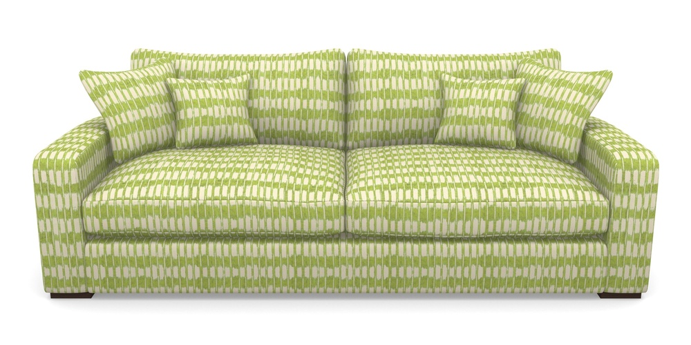 Product photograph of Stockbridge 4 Seater Sofa In V A Brompton Collection - Ikat - Lime from Sofas and Stuff Limited