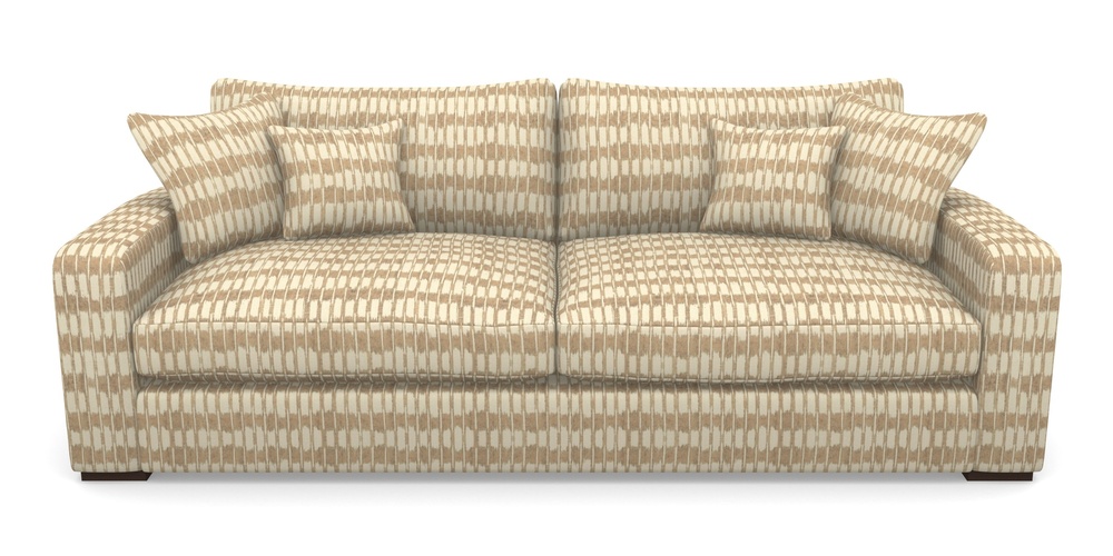 Product photograph of Stockbridge 4 Seater Sofa In V A Brompton Collection - Ikat - Assam Tea from Sofas and Stuff Limited