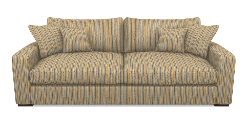 Product photograph of Stockbridge 4 Seater Sofa In Cloth 22 Weaves - North Cascades - Amber from Sofas and Stuff Limited