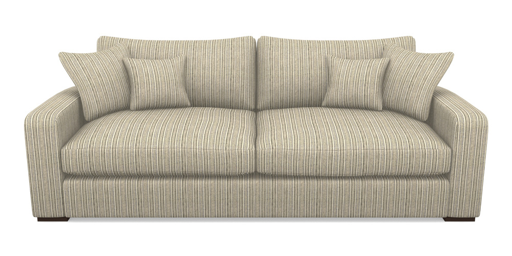 Product photograph of Stockbridge 4 Seater Sofa In Cloth 22 Weaves - North Cascades - Lapis from Sofas and Stuff Limited
