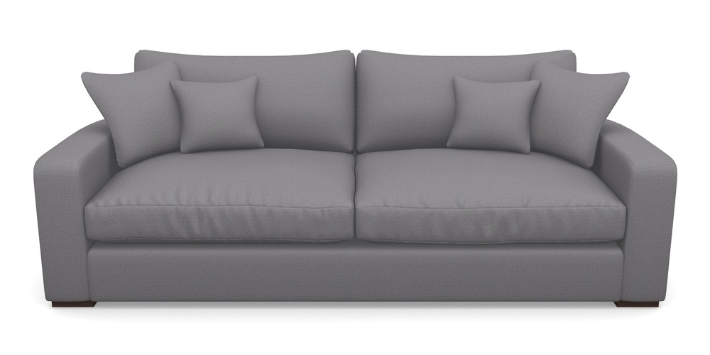 Product photograph of Stockbridge 4 Seater Sofa In Plain Linen Cotton - Thor from Sofas and Stuff Limited