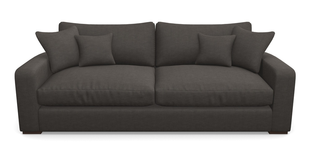 Product photograph of Stockbridge 4 Seater Sofa In Super Soft Velvet - Mocha from Sofas and Stuff Limited