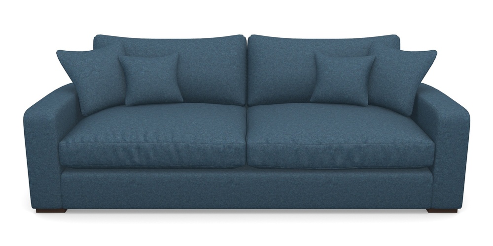 Product photograph of Stockbridge 4 Seater Sofa In Soft Wool - Denim from Sofas and Stuff Limited