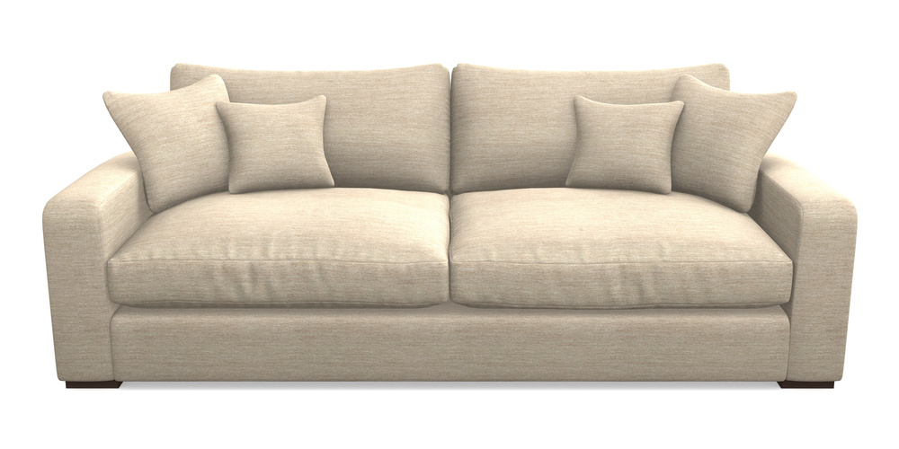 Product photograph of Stockbridge 4 Seater Sofa In Textured Velvet - Almond from Sofas and Stuff Limited