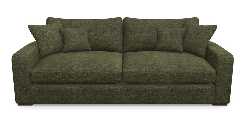 Product photograph of Stockbridge 4 Seater Sofa In Textured Velvet - Lichen from Sofas and Stuff Limited