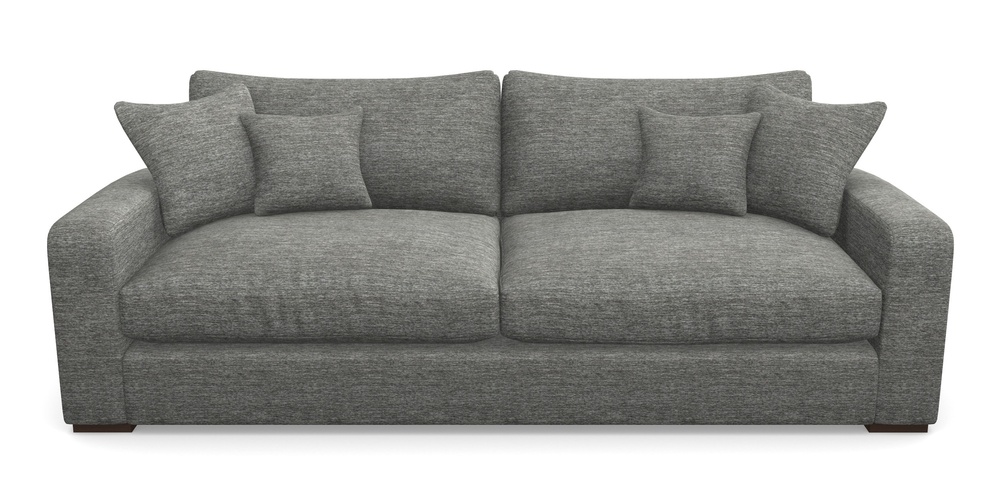 Product photograph of Stockbridge 4 Seater Sofa In Textured Velvet - Slate from Sofas and Stuff Limited