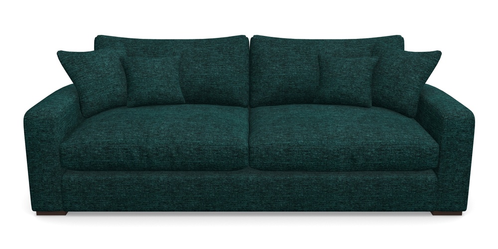 Product photograph of Stockbridge 4 Seater Sofa In Textured Velvet - Viridian from Sofas and Stuff Limited