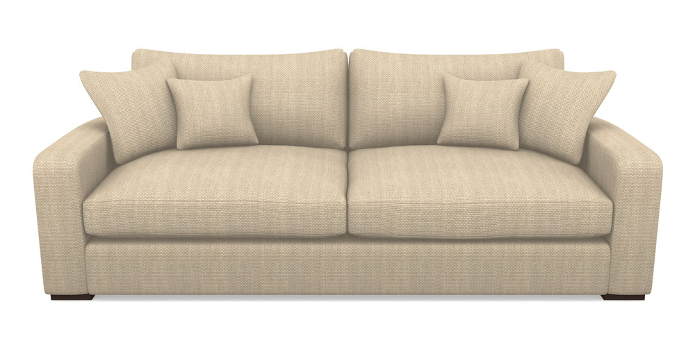 Product photograph of Stockbridge 4 Seater Sofa In Cloth 22 Weaves - White Sands Linen - Chalk from Sofas and Stuff Limited