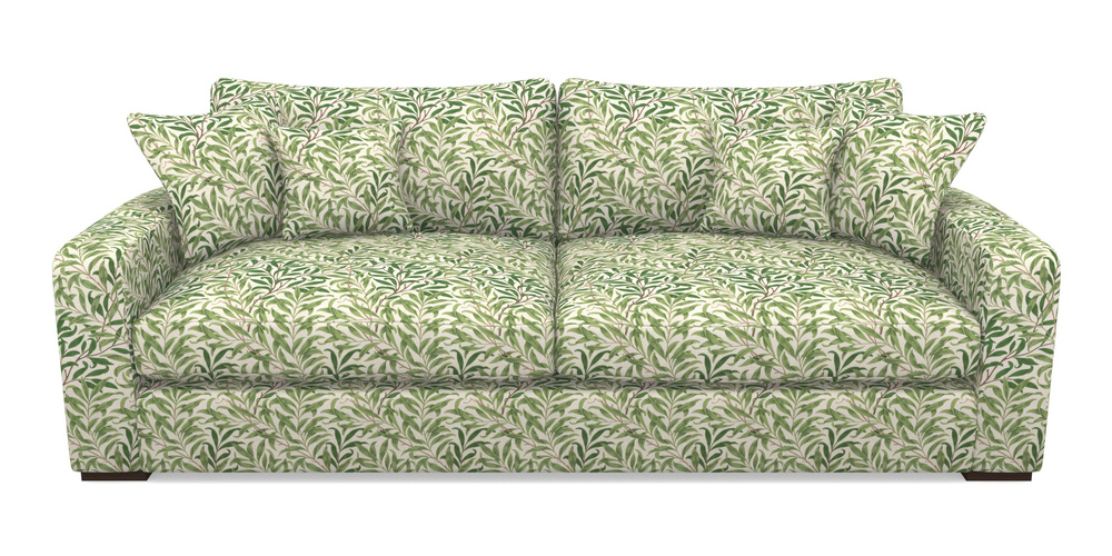 Product photograph of Stockbridge 4 Seater Sofa In William Morris Collection - Willow Boughs - Leaf Green from Sofas and Stuff Limited