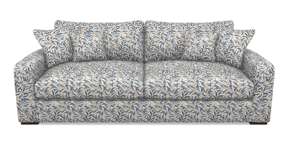 Product photograph of Stockbridge 4 Seater Sofa In William Morris Collection - Willow Boughs - Woad from Sofas and Stuff Limited