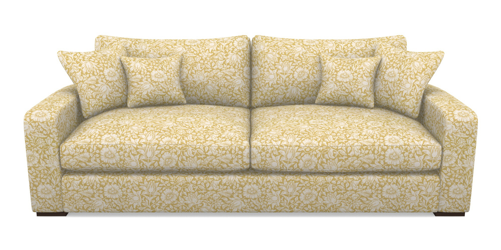 Product photograph of Stockbridge 4 Seater Sofa In William Morris Collection - Mallow - Weld from Sofas and Stuff Limited