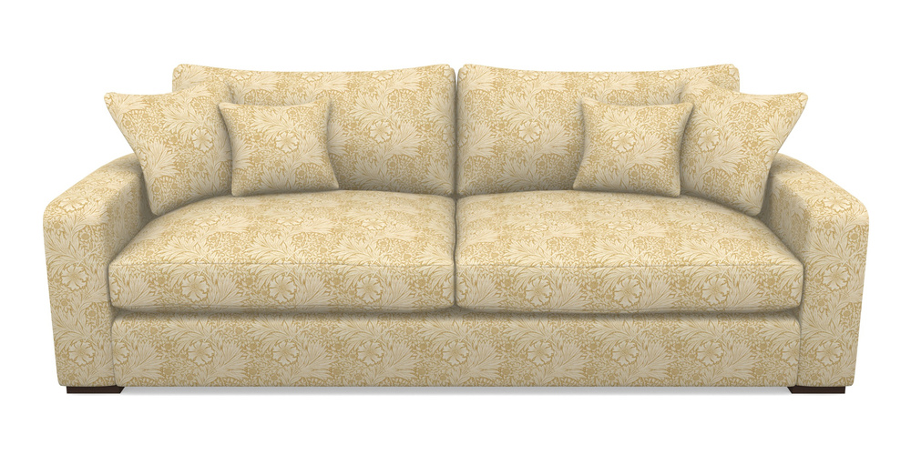 Product photograph of Stockbridge 4 Seater Sofa In William Morris Collection - Marigold - Lichen Cowslip from Sofas and Stuff Limited