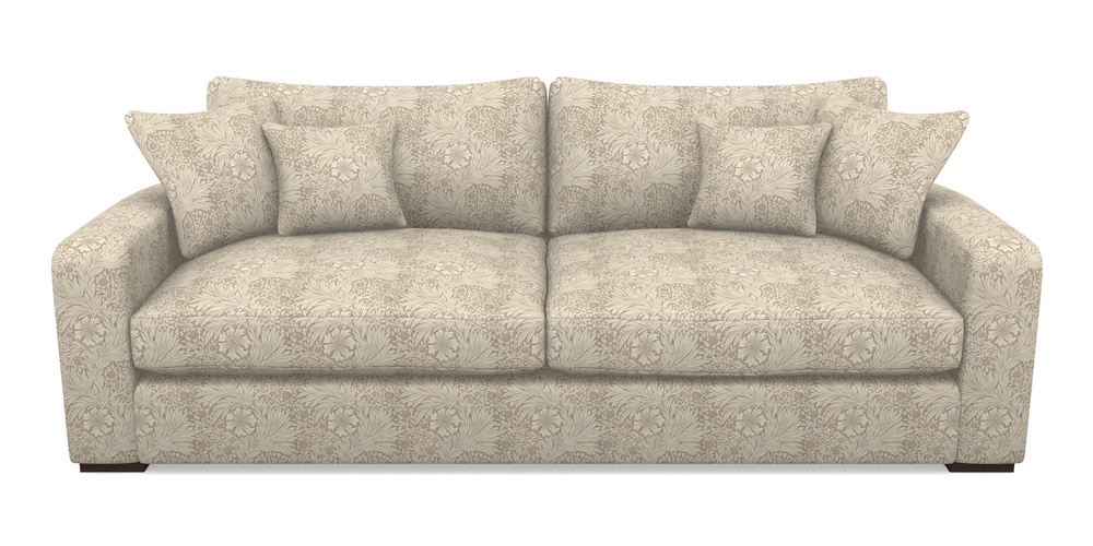 Product photograph of Stockbridge 4 Seater Sofa In William Morris Collection - Marigold - Linen Ivory from Sofas and Stuff Limited