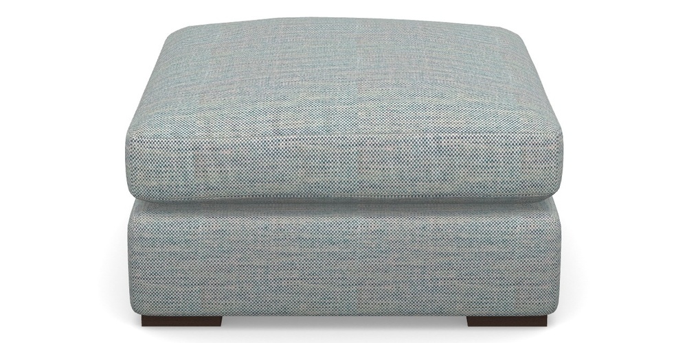 Product photograph of Stockbridge Combi Footstool In Basket Weave - Blue from Sofas and Stuff Limited