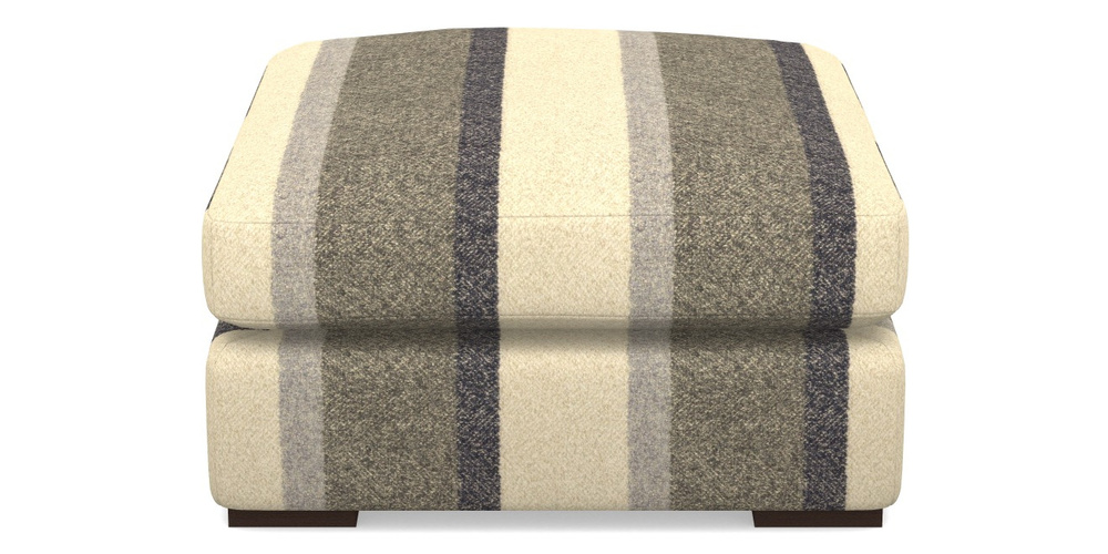 Product photograph of Stockbridge Combi Footstool In Cloth 22 Weaves - Cedar Breaks - Chalk from Sofas and Stuff Limited