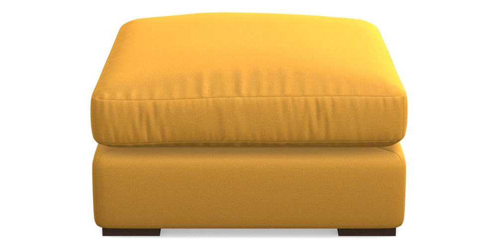 Product photograph of Stockbridge Combi Footstool In Clever Glossy Velvet - Fools Gold from Sofas and Stuff Limited