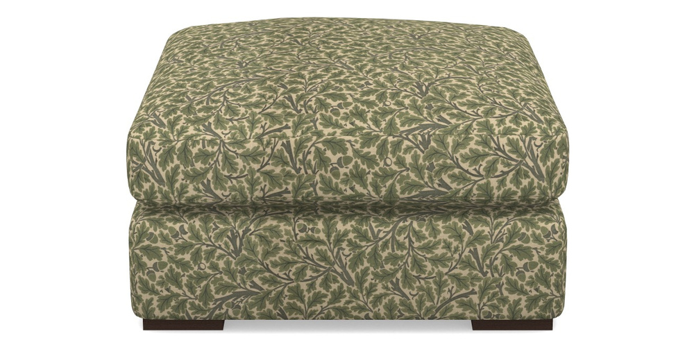 Product photograph of Stockbridge Combi Footstool In V A Drawn From Nature Collection - Oak Tree - Light Green from Sofas and Stuff Limited