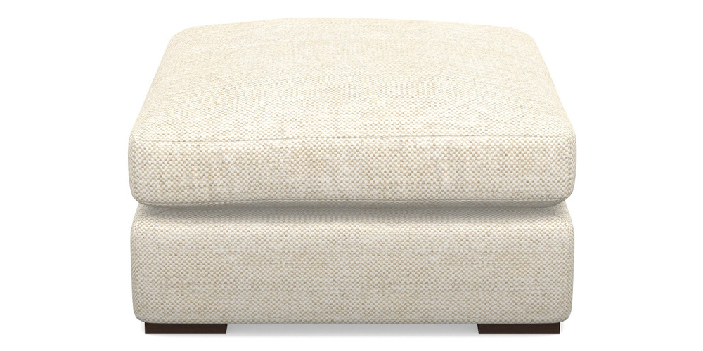 Product photograph of Stockbridge Combi Footstool In Sanday Linen - Natural from Sofas and Stuff Limited