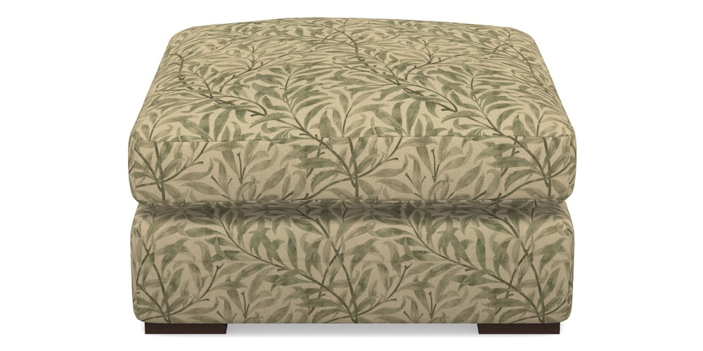 Product photograph of Stockbridge Combi Footstool In V A Drawn From Nature - Willow Bough Large - Light Green from Sofas and Stuff Limited