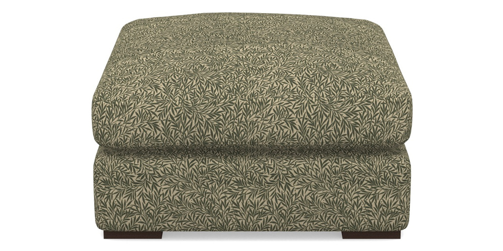 Product photograph of Stockbridge Combi Footstool In V A Drawn From Nature Collection - Willow - Dark Green from Sofas and Stuff Limited