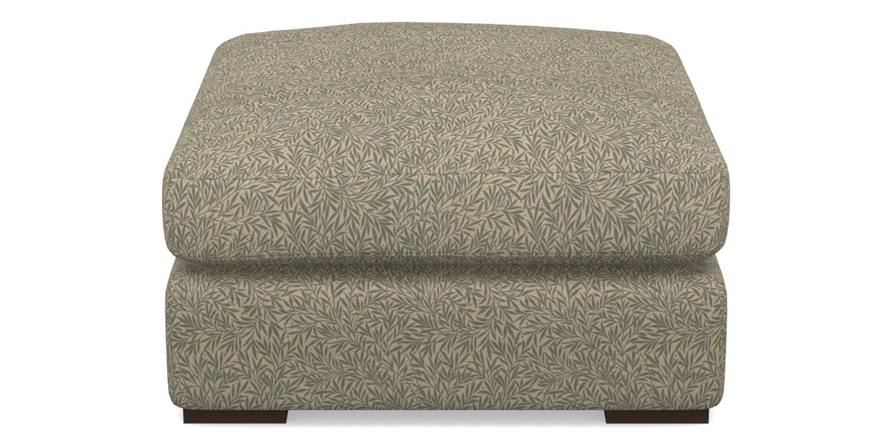 Product photograph of Stockbridge Combi Footstool In V A Drawn From Nature Collection - Willow - Duck Egg from Sofas and Stuff Limited