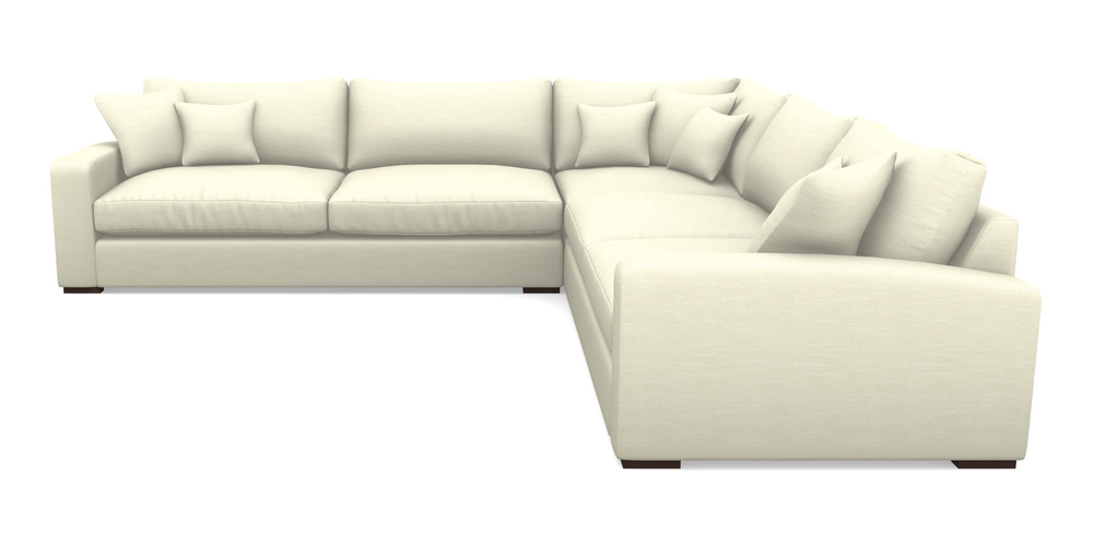 Product photograph of Stockbridge Large Corner Unit Lhf In Basket Weave - Cream from Sofas and Stuff Limited