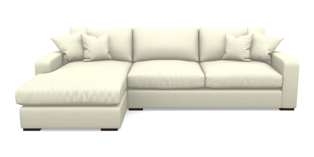 Product photograph of Stockbridge Chaise Lhf In Basket Weave - Cream from Sofas and Stuff Limited