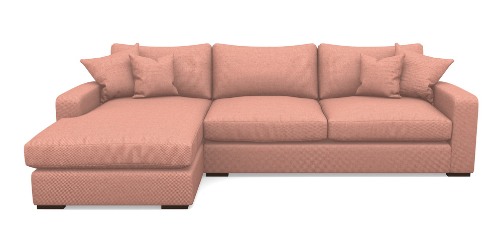 Product photograph of Stockbridge Chaise Lhf In Basket Weave - Peony from Sofas and Stuff Limited