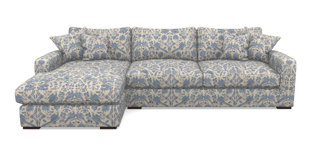 Product photograph of Stockbridge Chaise Lhf In V A Brompton Collection - Coromandel - Morning Blue from Sofas and Stuff Limited