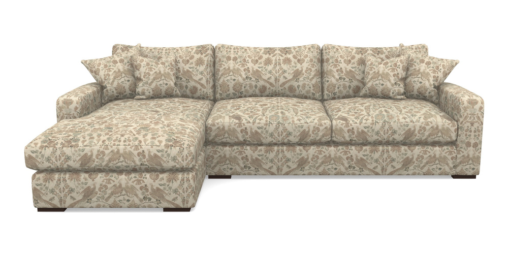 Product photograph of Stockbridge Chaise Lhf In V A Brompton Collection - Coromandel - Assam Tea from Sofas and Stuff Limited