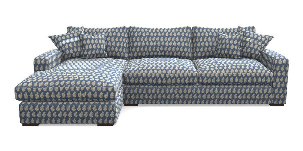 Product photograph of Stockbridge Chaise Lhf In Cloth 21 - Oak Leaf - Bilberry from Sofas and Stuff Limited